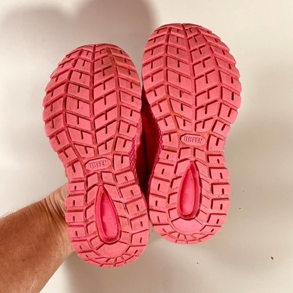 Ubfen Pink Kids Sneakers Tennis Shoes Adjustable Closure Size Toddler 9 (27) - Picture 12 of 12